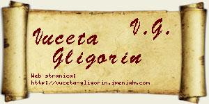 Vuceta Gligorin vizit kartica